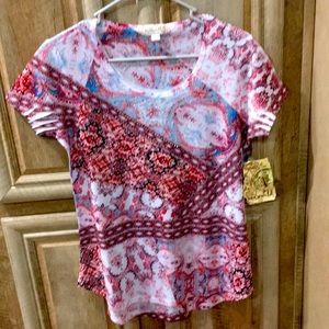 Beautiful New With Tags Blouse (One World Brand)